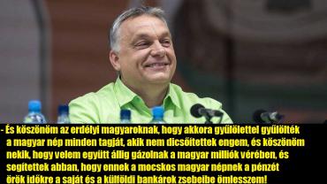 Orbán tovább röhög a devizahiteleseken, a bankárok ügyvédje marad a gazságminiszter